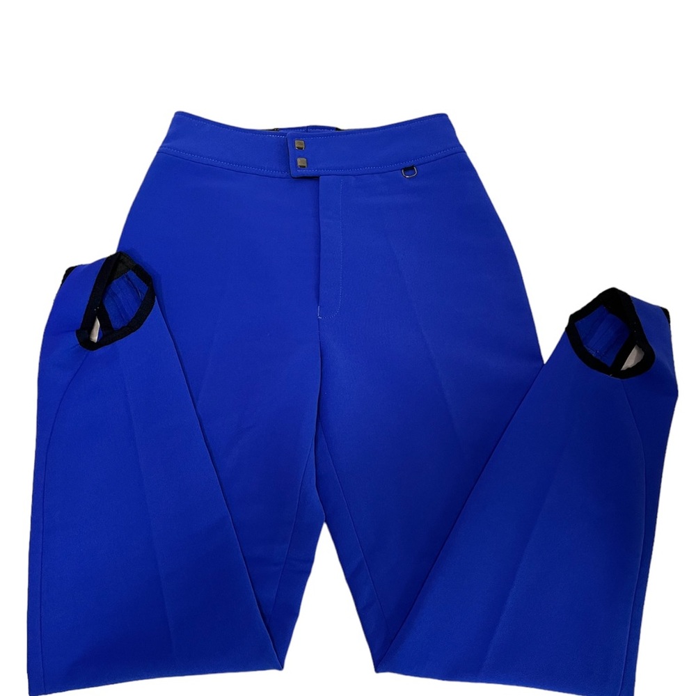 Kaelin Stirrup Ski Snowboarding Pants Wool Blend Electric Blue 8 XS Snow Sports
